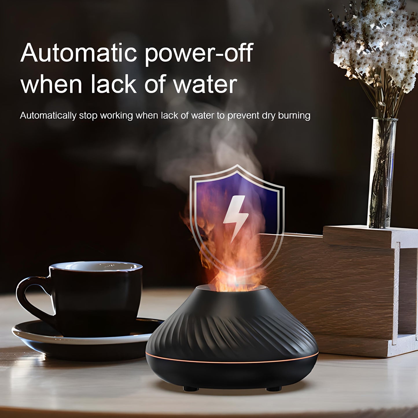 Volcanic Flame Aroma Humidifier